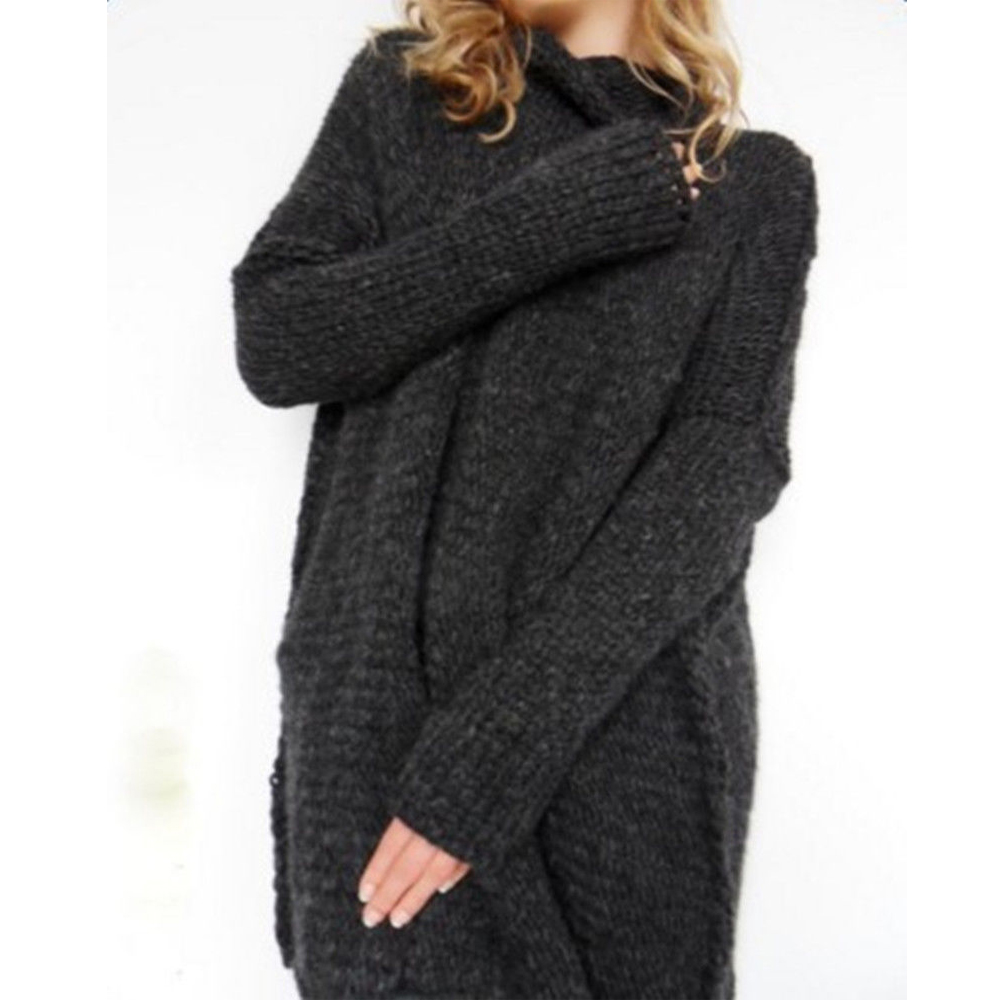 Long Sleeve Large Size Turtleneck Sweater3