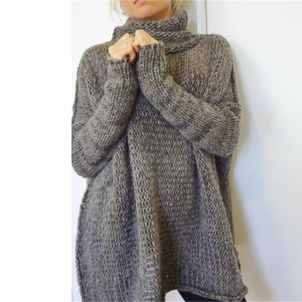 Long Sleeve Large Size Turtleneck Sweater6