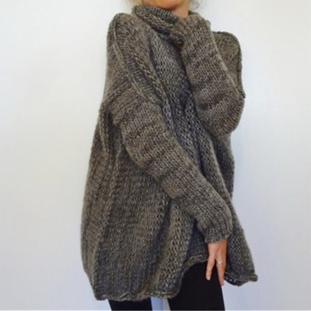 Long Sleeve Large Size Turtleneck Sweater2