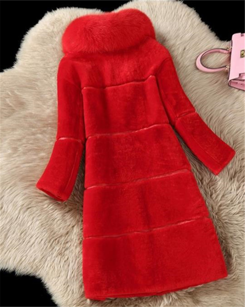 Fashion Mid Long Artificial Fur Coat6