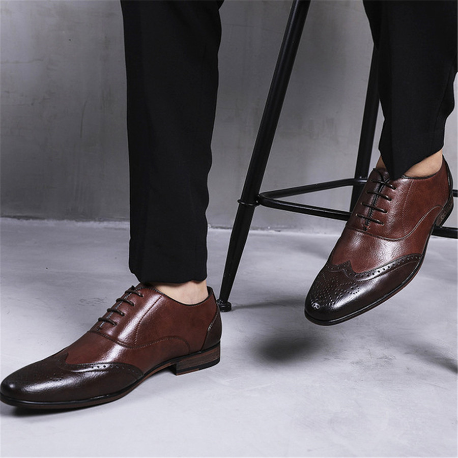 Men's British Style Retro Leather Shoes,Shoes